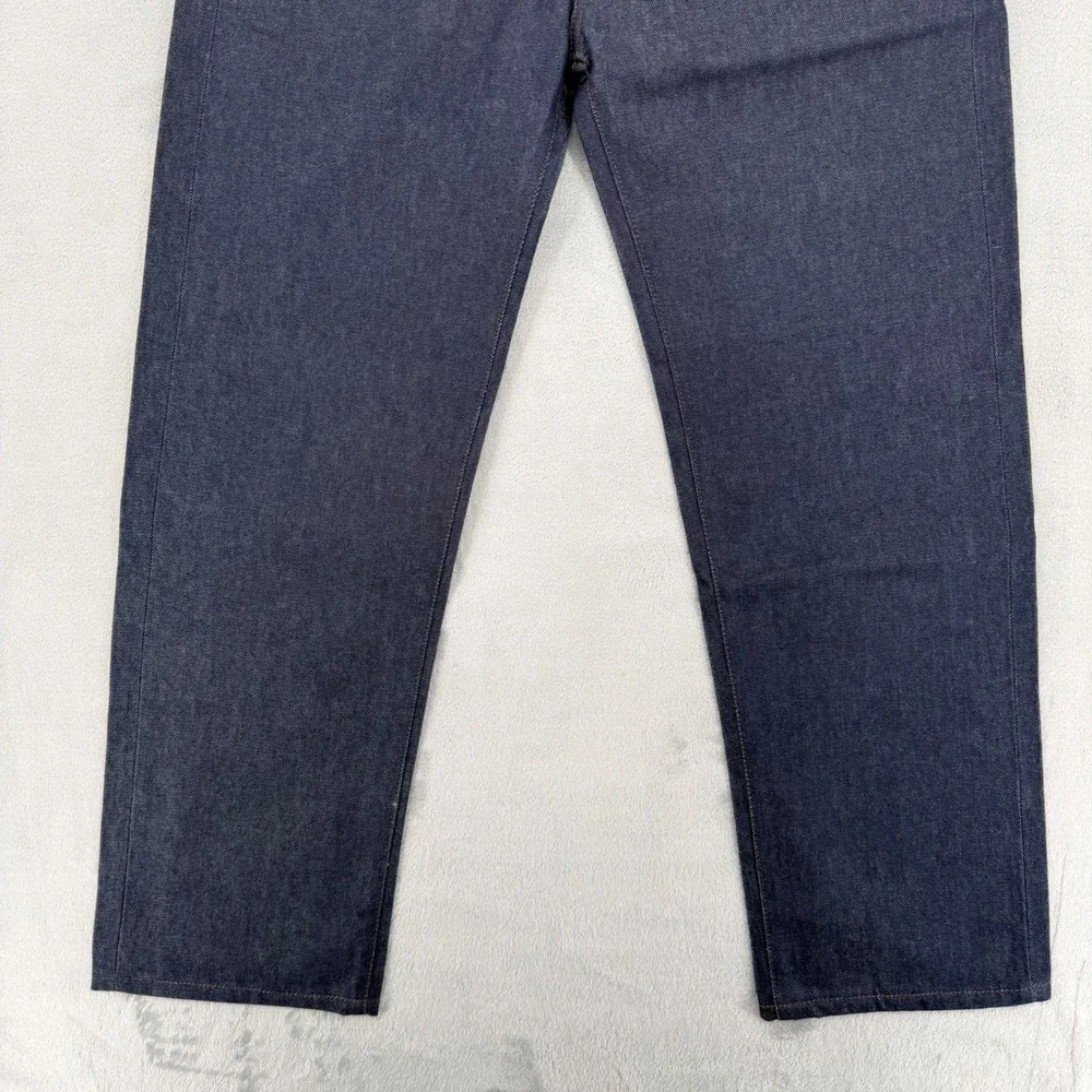 Evisu Osaka Japan Men Raw Denim Jeans Size 30 Dark Wash Wave Graphic Japan Made